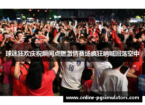球迷狂欢庆祝瞬间点燃激情赛场疯狂呐喊回荡空中
