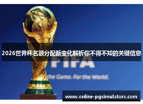 2026世界杯名额分配新变化解析你不得不知的关键信息