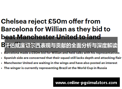 评估威廉切尔西表现与贡献的全面分析与深度解读
